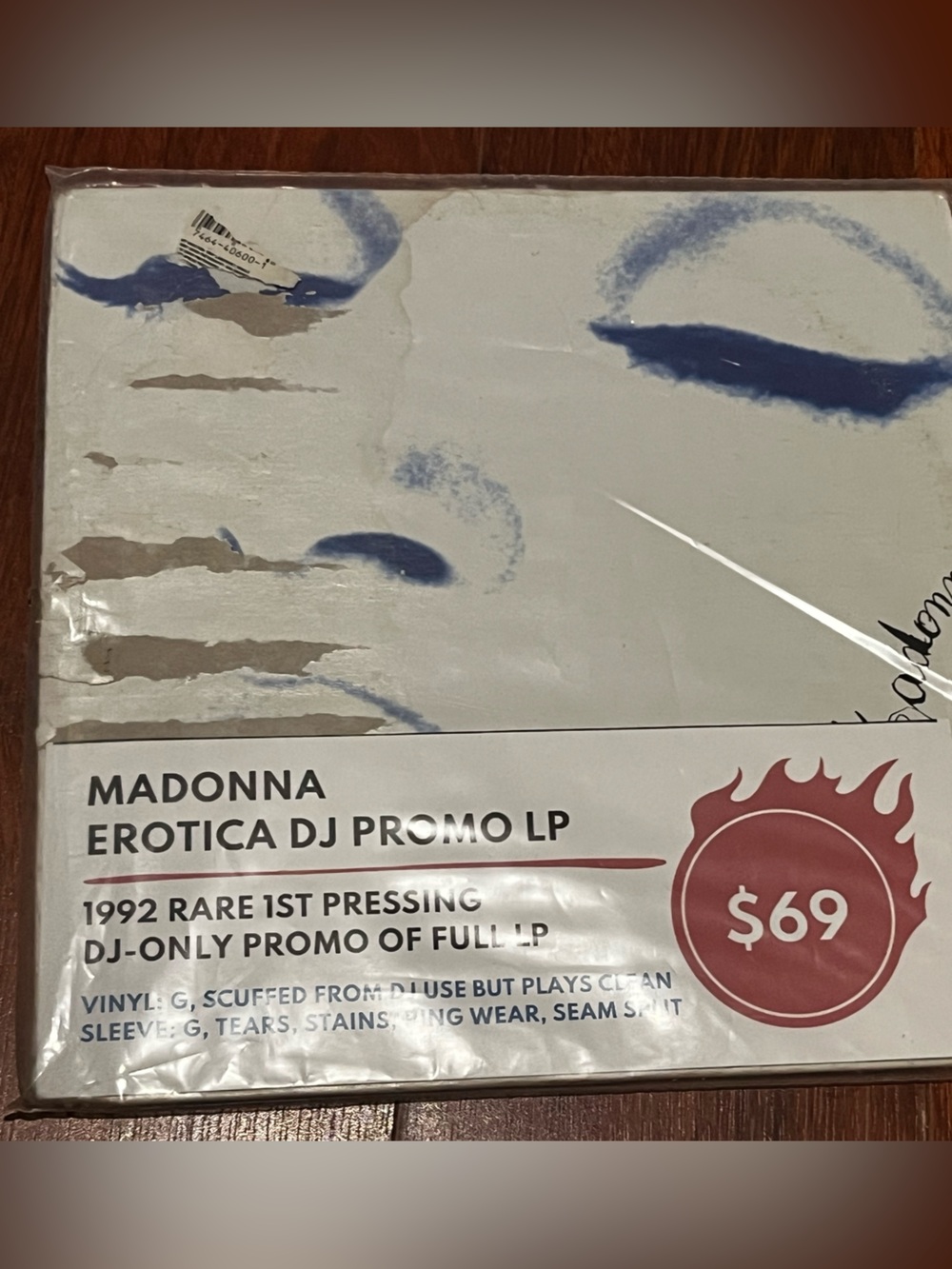 1992 Original Madonna - Erotica DJ-Only Promo 2xLP (Hand-Annotated)